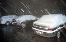 İstanbul’un yanı başı… Kar yağışı başladı